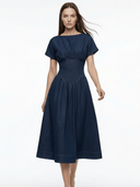 Exquise Dress Elvaina Dress in Navy