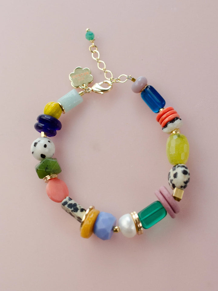 Hazel Bright Beaded Bracelet