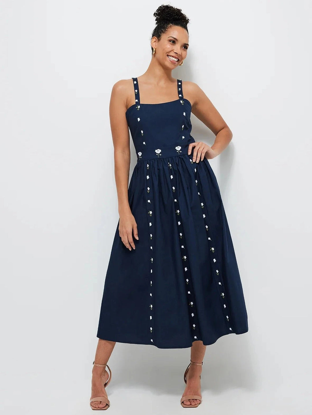 Fanm Mon Dress Hulya Dress in Indigo Blue