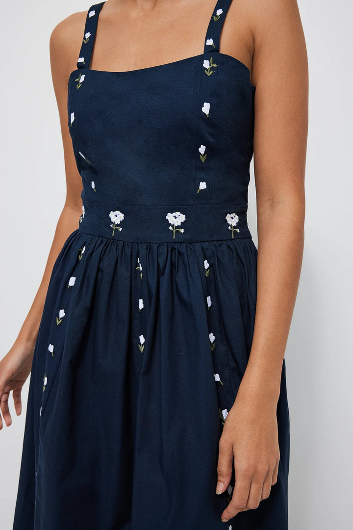 Fanm Mon Dress Hulya Dress in Indigo Blue