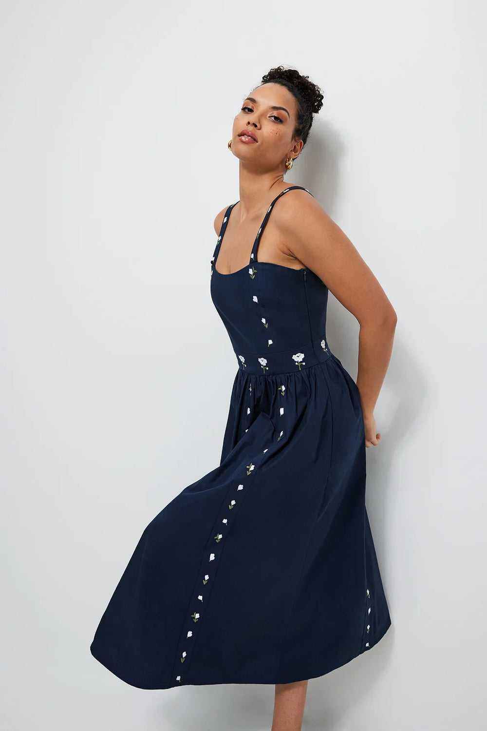 Fanm Mon Dress Hulya Dress in Indigo Blue