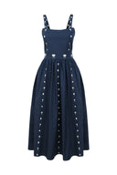 Fanm Mon Dress Hulya Dress in Indigo Blue