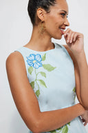 Fanm Mon Dress Maria Dress in Light Lagoon