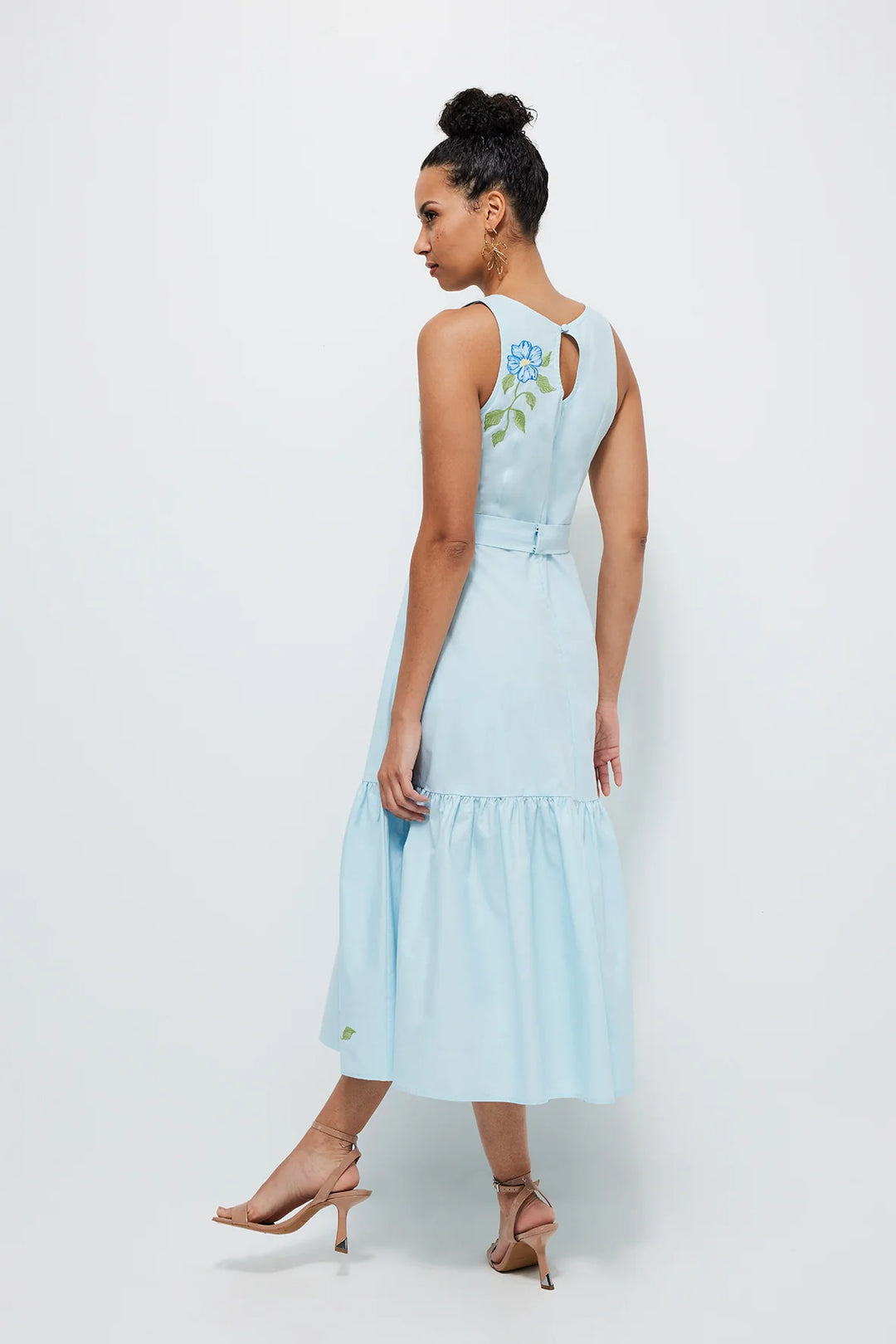 Fanm Mon Dress Maria Dress in Light Lagoon