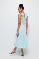 Fanm Mon Dress Maria Dress in Light Lagoon
