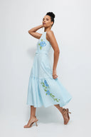 Fanm Mon Dress Maria Dress in Light Lagoon