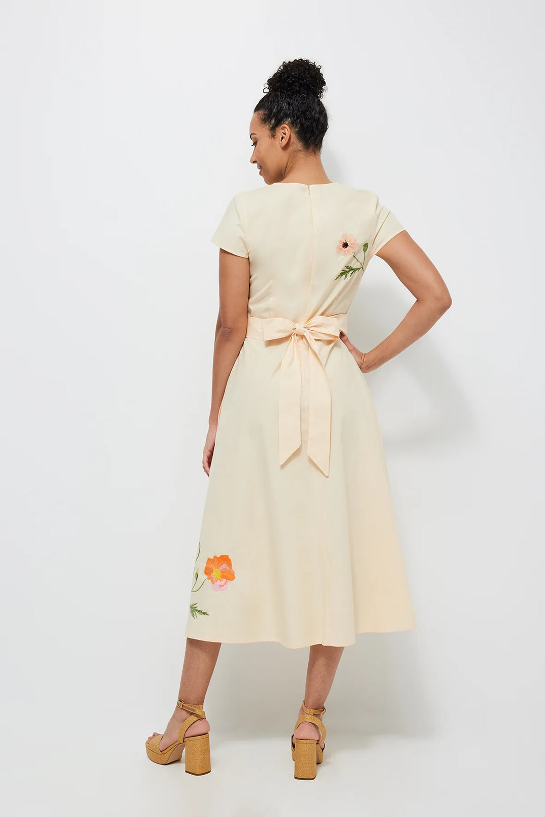 Fanm Mon Dress Necaise Dress in Light Yellow