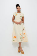 Fanm Mon Dress Necaise Dress in Light Yellow