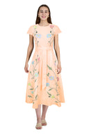 Fanm Mon Dress The Busayo Dress in Light Peach