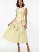 Fanm Mon Dress The Ferahi Dress in Lemon Joy