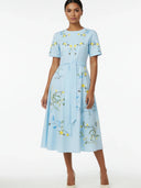 Fanm Mon Dress The Huna Dress in Blue Delias
