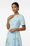 Fanm Mon Dress The Huna Dress in Blue Delias