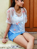 Fish Organza Top