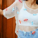 Fish Organza Top