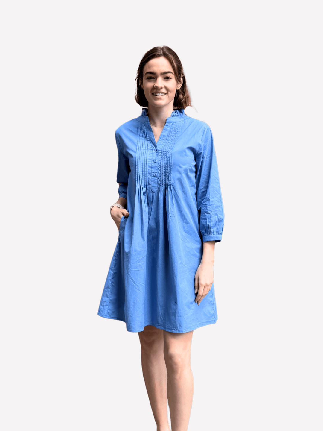 Fitzroy & Willa Dress Linda Dress in French Blue