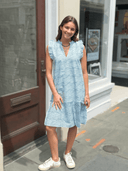 Fitzroy & Willa Dress Nikki Dress in Blue Stripe
