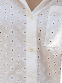For Now Dress The White Whale Button Down in Ivory Eyelet