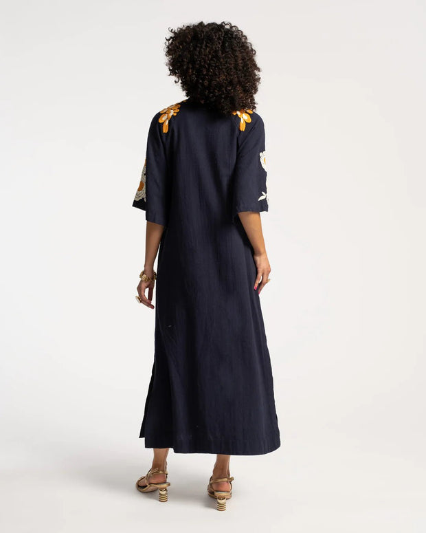 Frances Valentine Dress Frances Valentine | Dreamy Caftan in Blue Blossom
