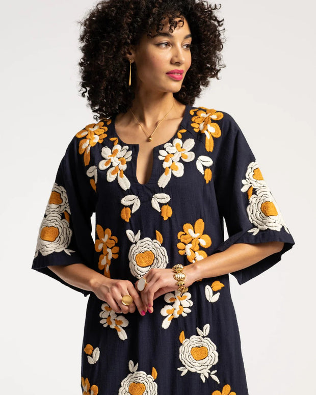 Frances Valentine Dress Frances Valentine | Dreamy Caftan in Blue Blossom
