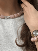 Fray Pearls Necklace Berry Bubble Necklace