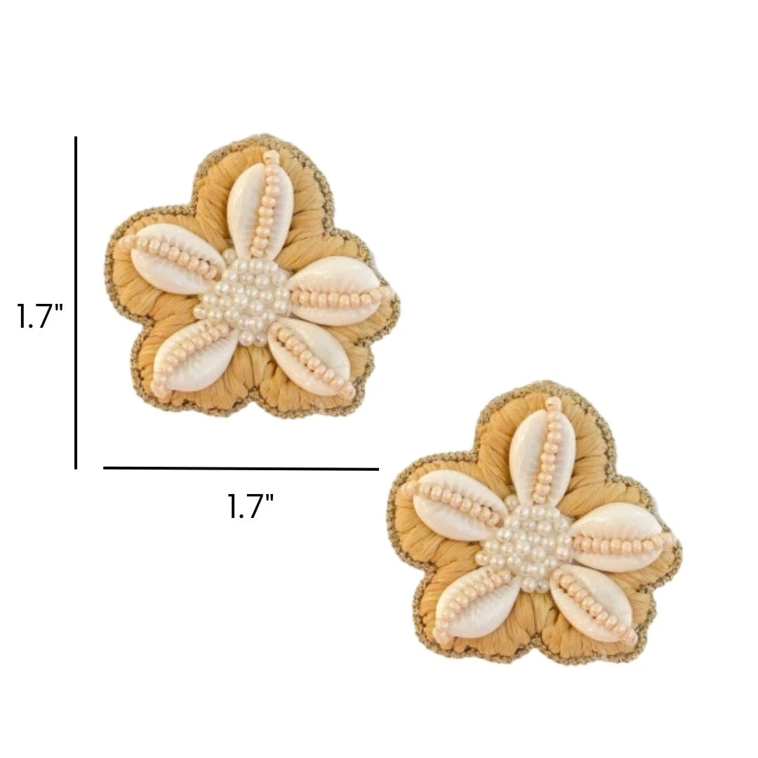 Gaby & Grace Earrings Sand Dollar Seashell Earrings