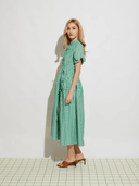 Ghospell Dress Neva Striped Midi Dress