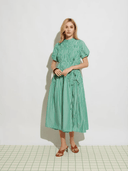 Ghospell Dress Neva Striped Midi Dress