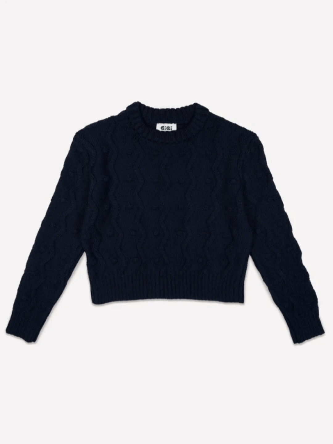 GiGi Knitwear Sweater Bubble Sweater in Navy