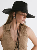 Gigi Pip Hat Black Ozzy Lifeguard Hat in Black