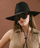 Gigi Pip Hat Black Ozzy Lifeguard Hat in Black