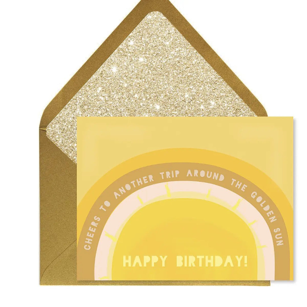 Ginger P. Designs Stationary Birthday Sun Greeting Card