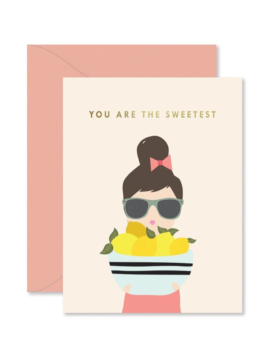 Ginger P. Designs Stationary Lemon Lady Thank You Greeting Card