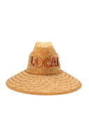 Glampwear Hat One size Straw Hat | Brown Leather Local