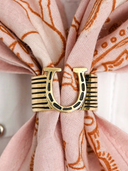 Handker Ring Horseshoe Brass Bandana Slide Ring