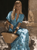 Hannah Artwear Dress Marin Dress in Shellflower Blue