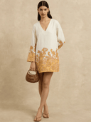 Hannah Artwear Dress Tavi Dress in Brocade Apricot