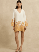 Hannah Artwear Dress Tavi Dress in Brocade Apricot