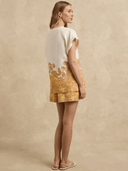 Hannah Artwear Shorts Kora Short in Brocade Apricot
