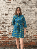 Holly Shae Dress Arden Dress in Dotted Grasscloth