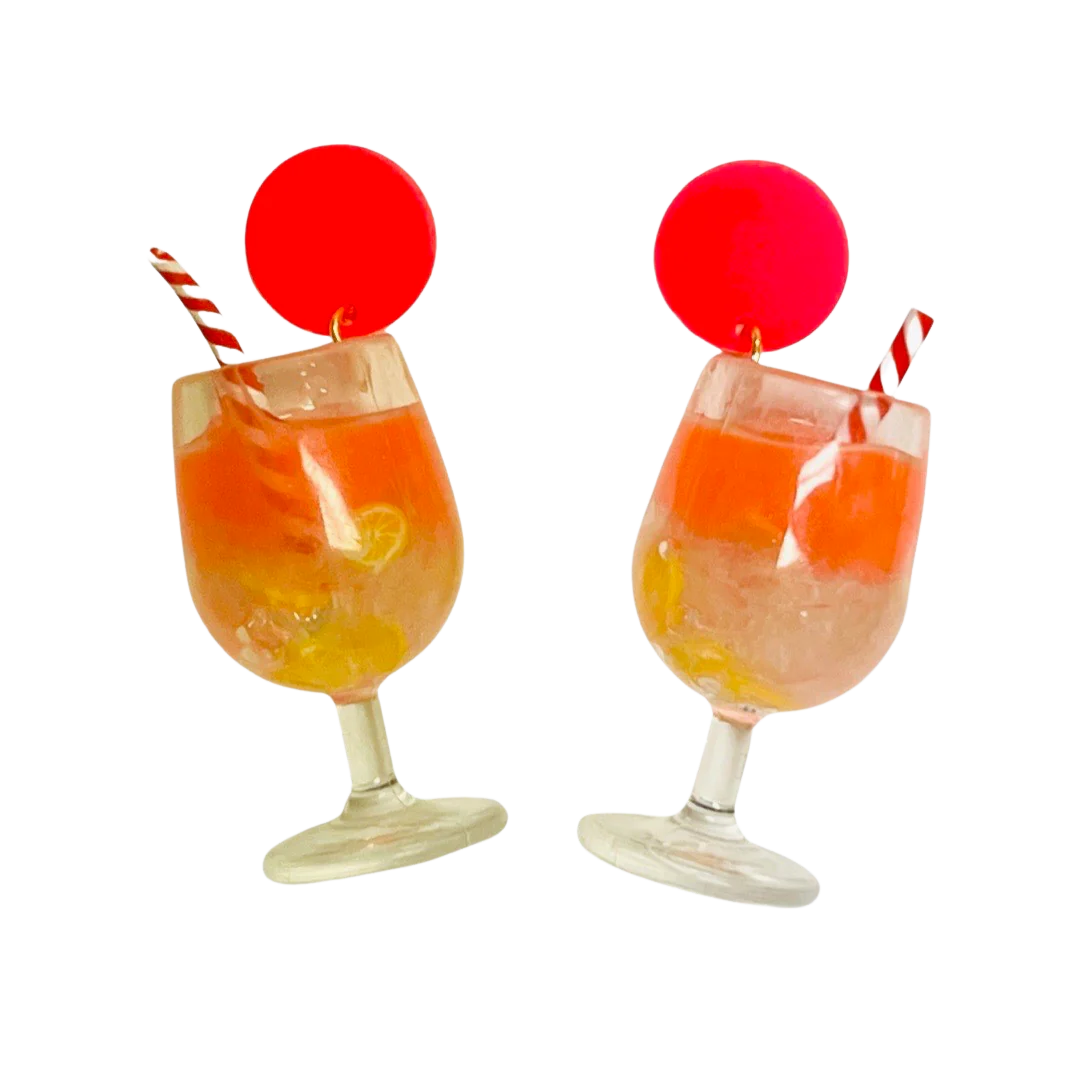 Holst + Lee Earrings Tequila Sunrise Cocktail Earrings