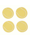 House of Gleason Cocktail Napkins Tennis Ball Linen Cocktail Napkins