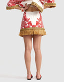 The Amity Skirt in Ruby Antique