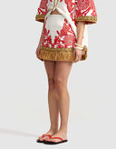 The Amity Skirt in Ruby Antique