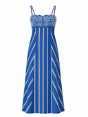 Prescott Midi Dress in Cloud Ribbon Stripe