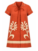 Florentine Short Dress in Oaxaca Raffia