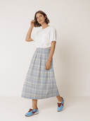 Indi and Cold Skirt Checker Crepe Skirt