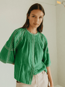 Indi and Cold Top Cotton Gauze Bell Top