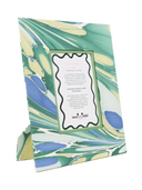 Inner Child Picture Frame Hand-Marbled Large Wall Picture Frame in Green & Blue