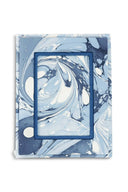 Inner Child Picture Frame Hand-Marbled Large Wall Picture Frame in Ocean Wave