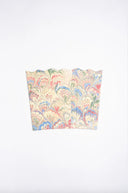 Inner Child Waste Bin Hand-Marbled Scallop Waste Bin in Multicolor